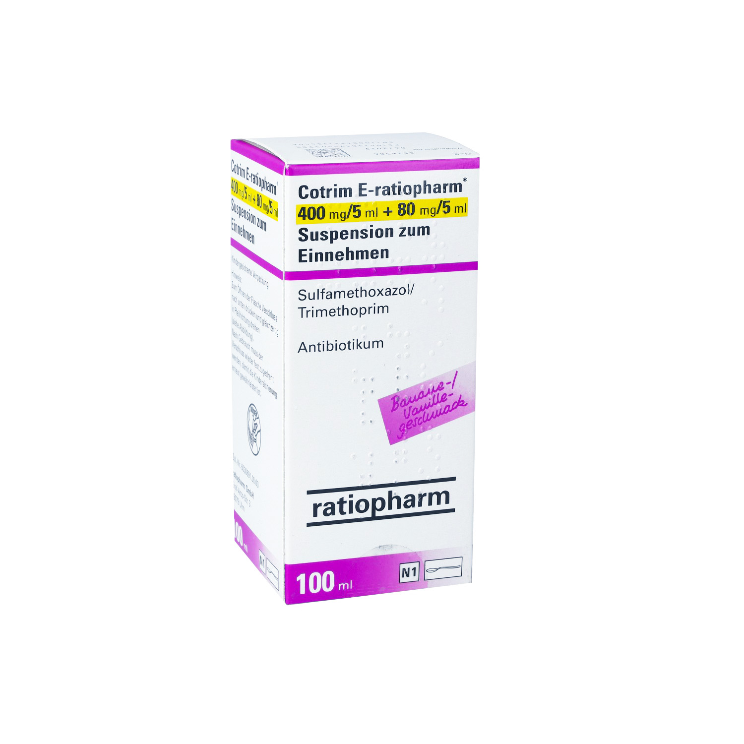 COTRIM E-ratiopharm 400mg/5ml + 80mg/5ml Susp.z.E.