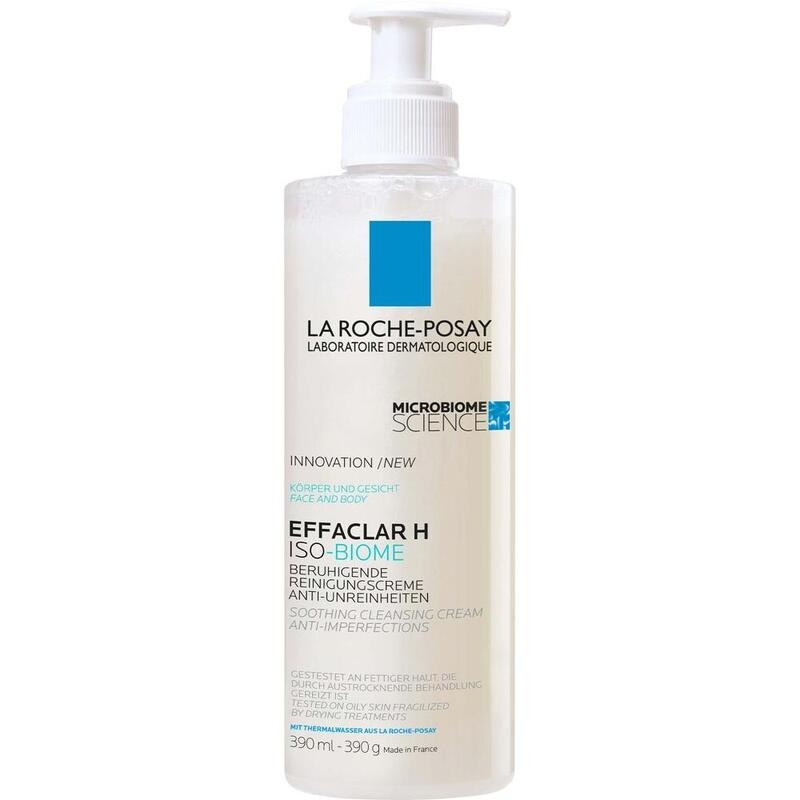 La Roche-Posay Effaclar H Iso-Biome Reinigungscreme bei austrocknender Akne-Therapie