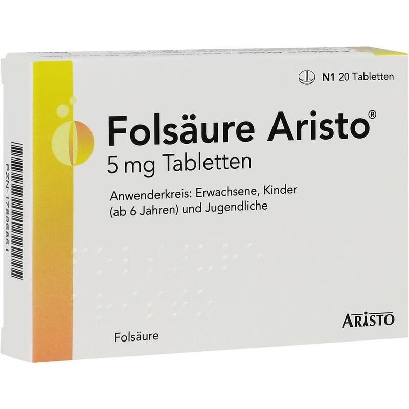 FOLSÄURE ARISTO 5 mg Tabletten