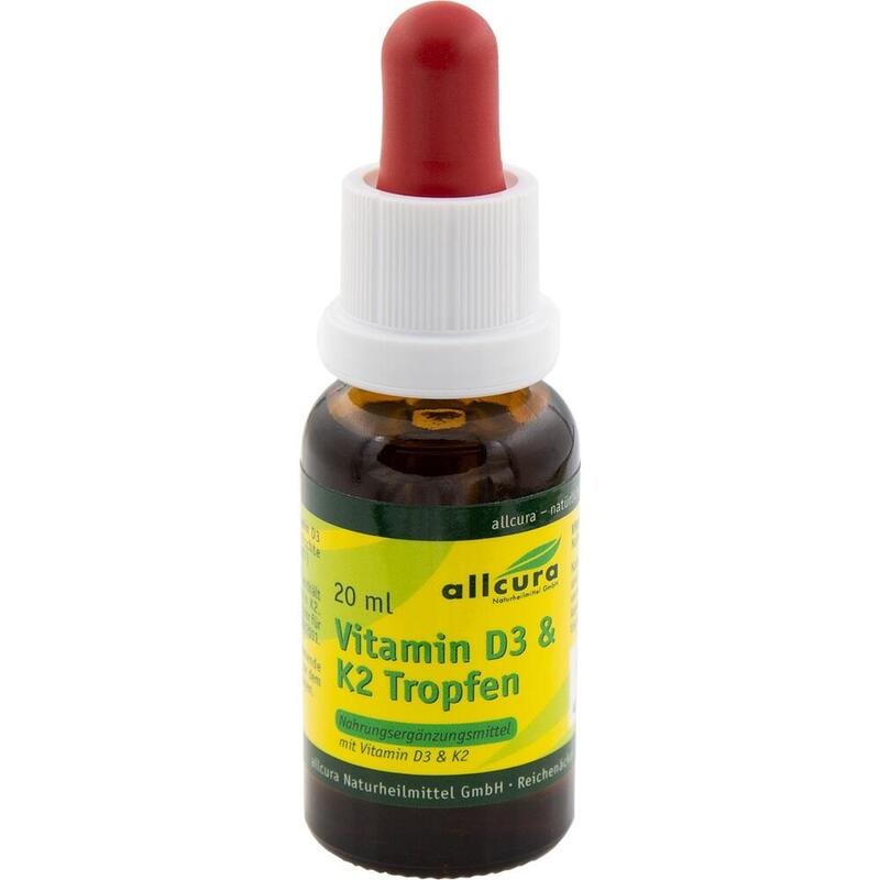 VITAMIN D3 & K2 Tropfen 1000 I.E./20 μg je Tropfen