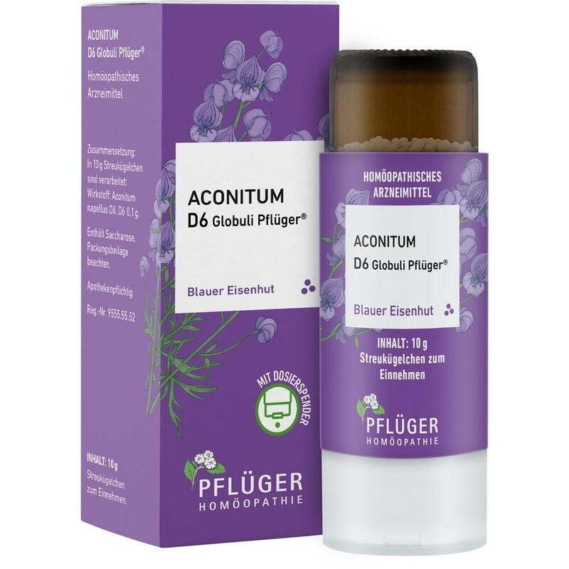 ACONITUM D 6 Globuli Pflüger Globulispender