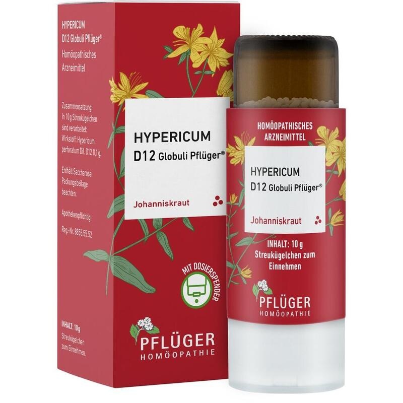 HYPERICUM D 12 Globuli Pflüger Globulispender