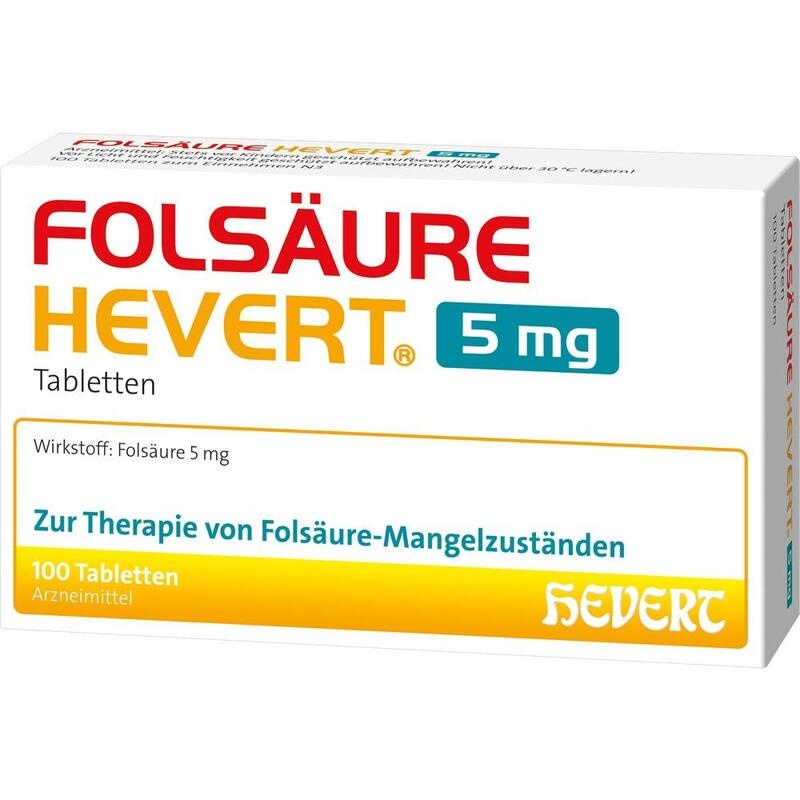 FOLSÄURE Hevert 5 mg Tabletten