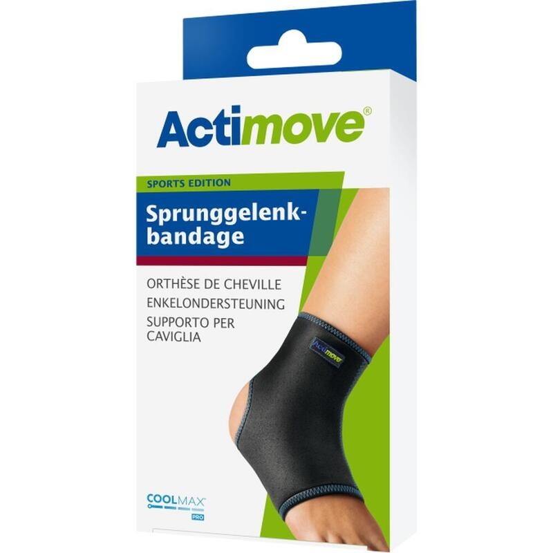 ACTIMOVE Sport Sprunggelenkbandage S schwarz
