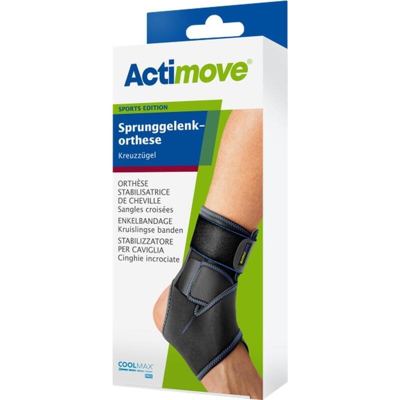 ACTIMOVE Sport Sprunggelenkorth.Kreuzgürt.schwarz