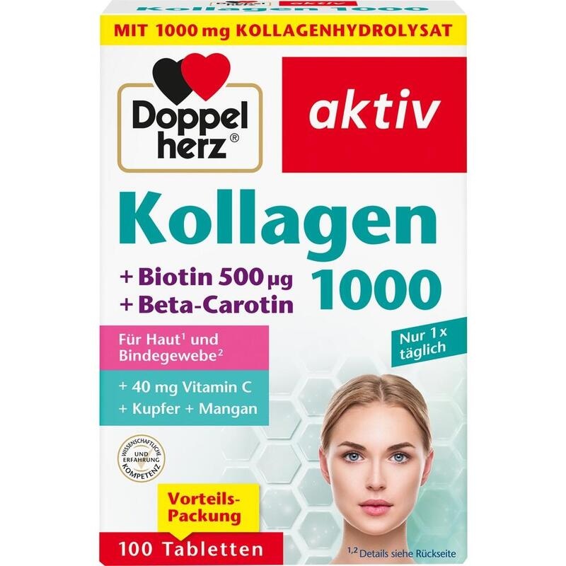 DOPPELHERZ Kollagen 1000 Tabletten