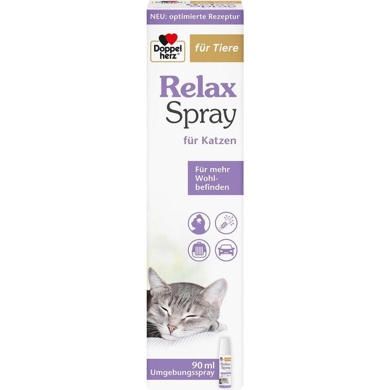 DOPPELHERZ für Tiere Relaxspray f.Katzen