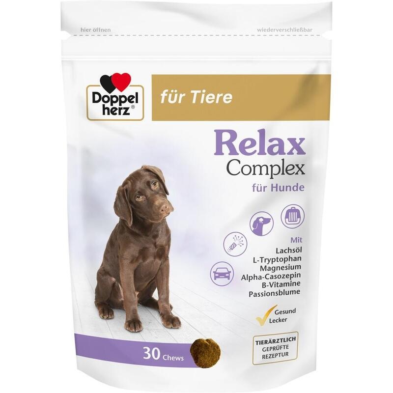 DOPPELHERZ für Tiere Relax Complex Chews f.Hunde