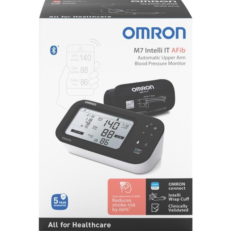 OMRON M7 Intelli IT AFib Oberarm Blutdruckmessger.