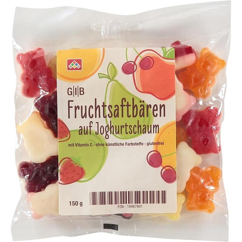 GIB Fruchtsaftbären auf Joghurtschaum