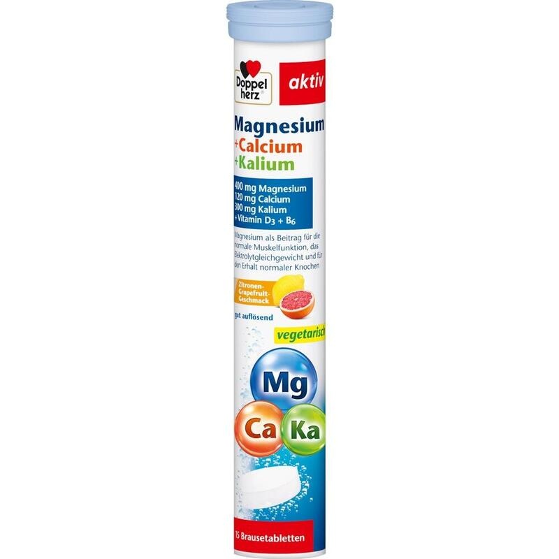 DOPPELHERZ Magnesium+Calcium+Kalium Brausetabl.