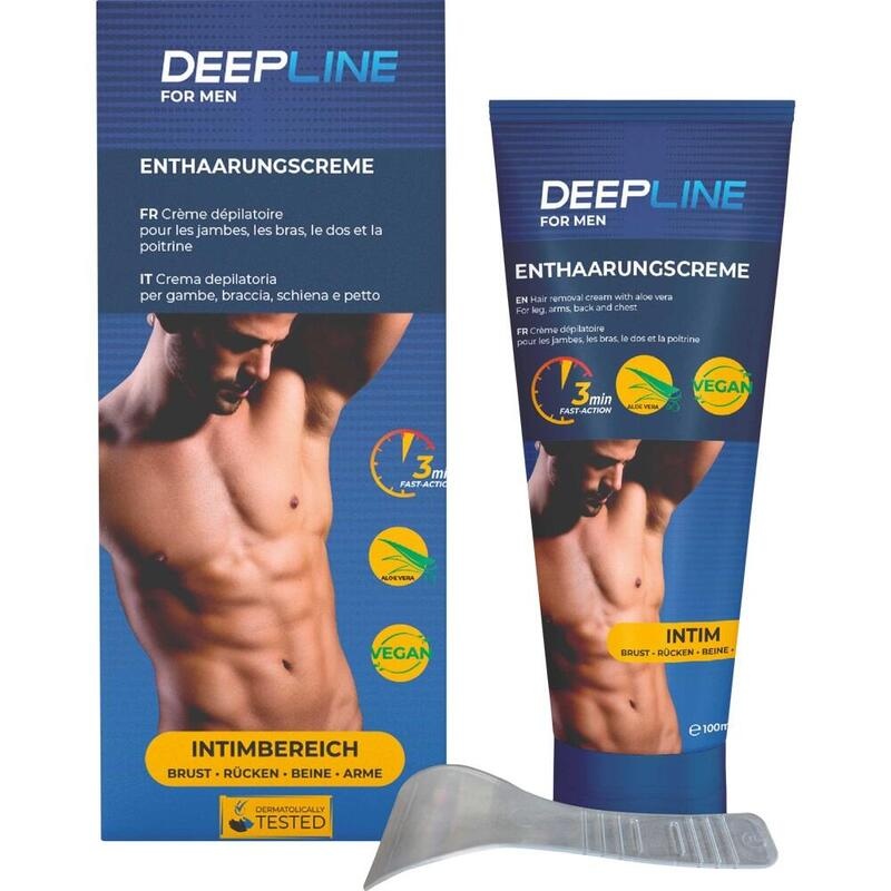DEEPLINE Enthaarungscreme Intim Mann