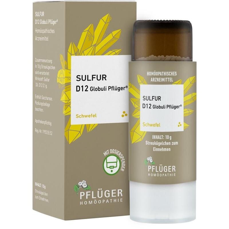SULFUR D 12 Globuli Pflüger Globulispender