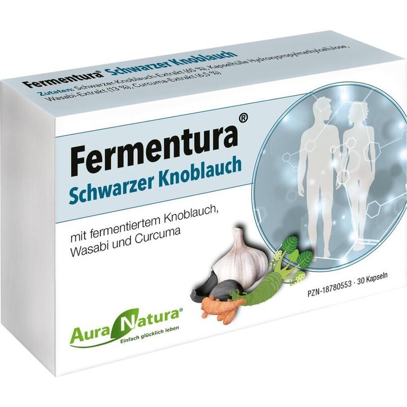 AURANATURA Fermentura schwarzer Knoblauch Kapseln