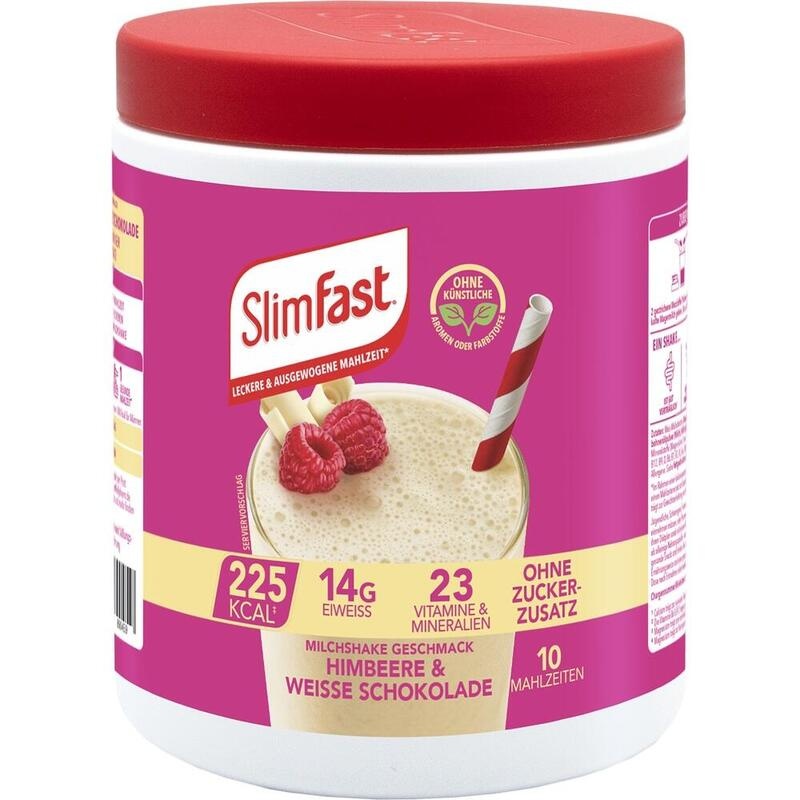 SLIM FAST Pulver Himbeere+weiße Schokolade