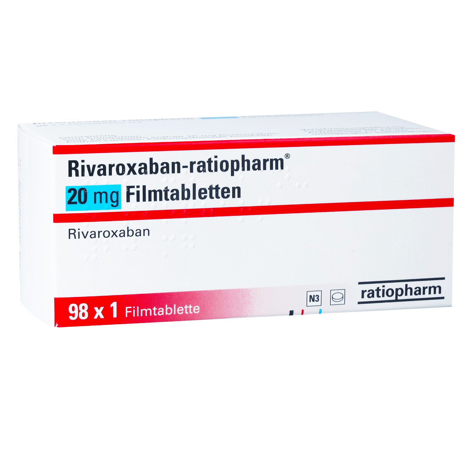 RIVAROXABAN-ratiopharm 20 mg Filmtabletten