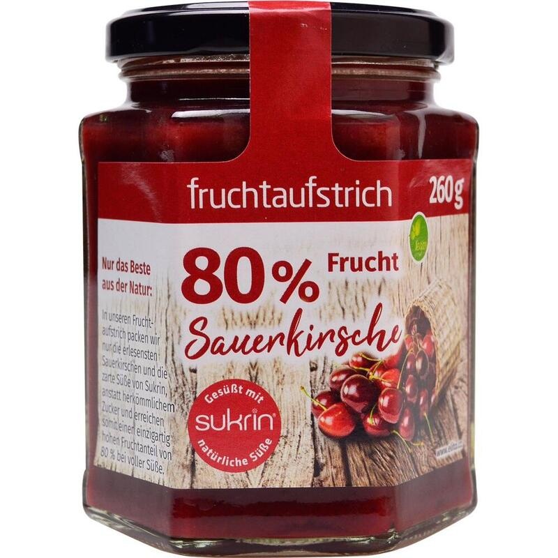 SUKRIN Fruchtaufstrich Sauerkirsche 80%