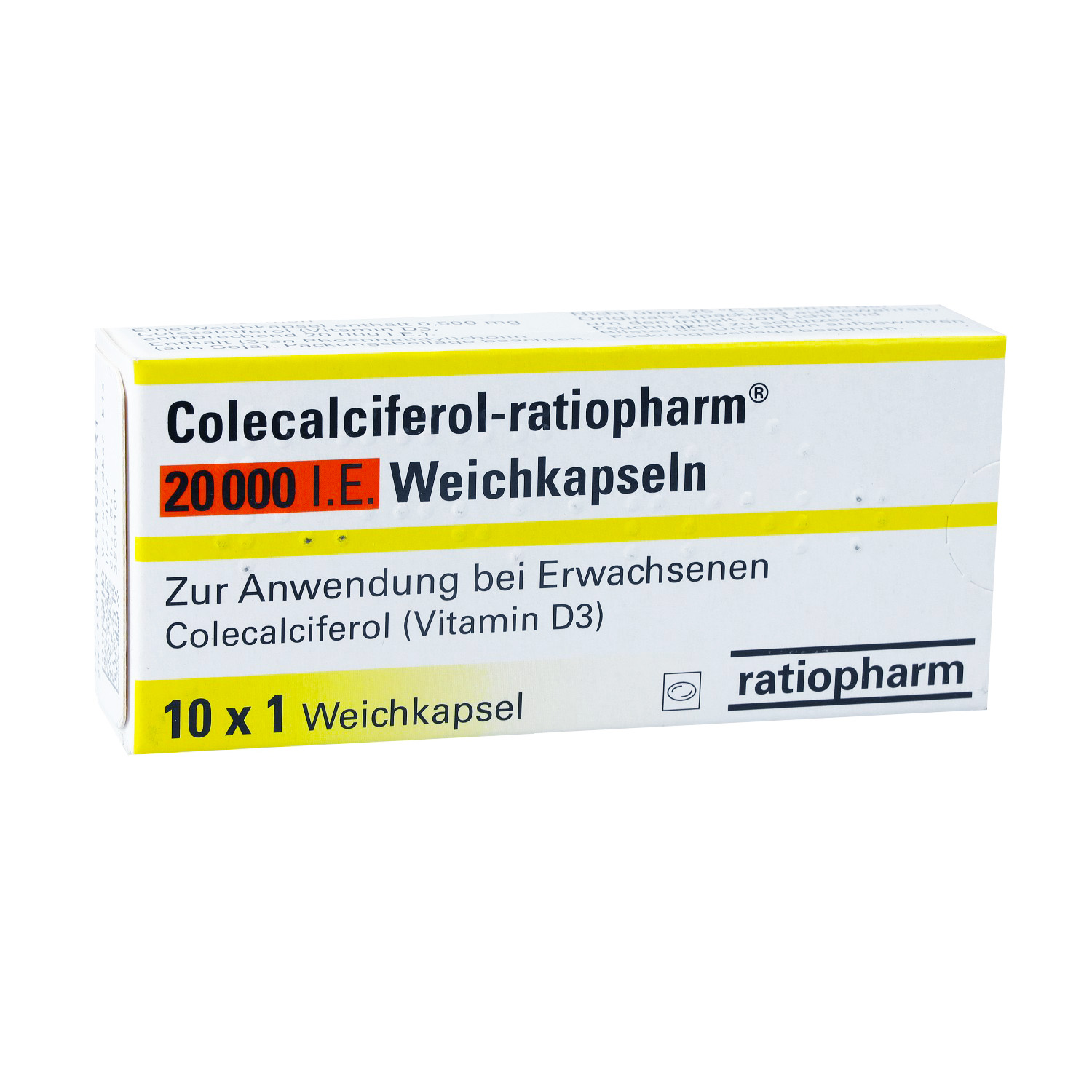 COLECALCIFEROL-ratiopharm 20.000 I.E. Weichkapseln