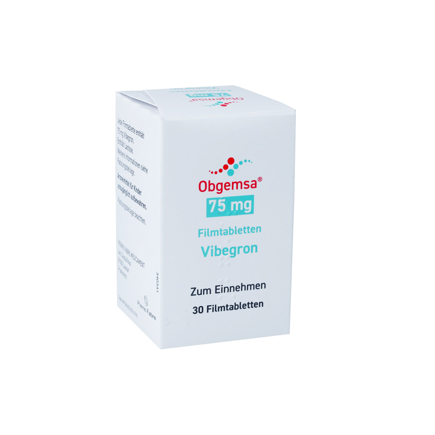 OBGEMSA 75 mg Filmtabletten