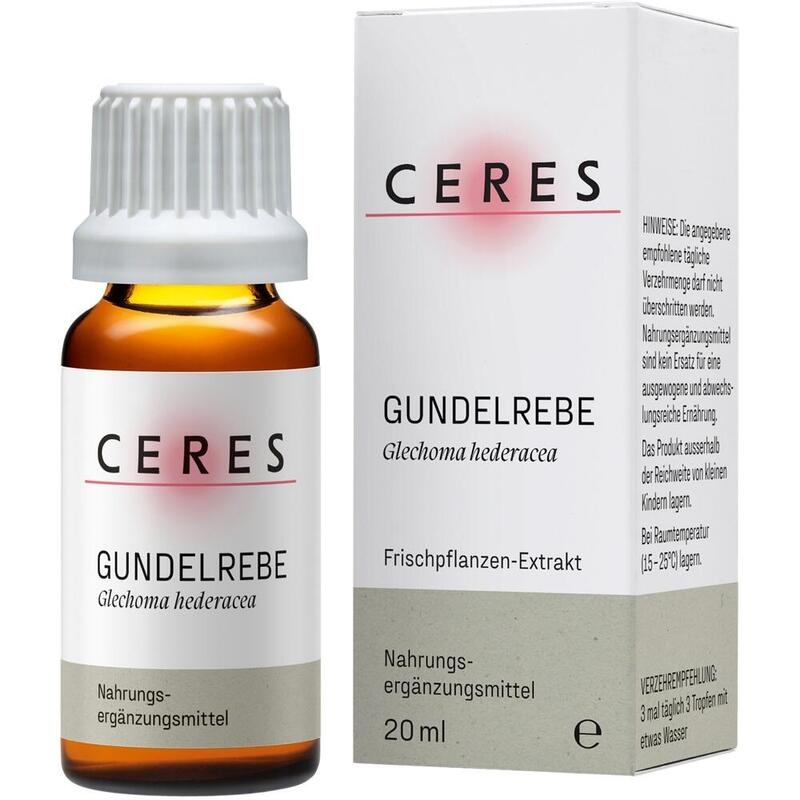 CERES Gundelrebe Glechoma hederacea Extrakt Tropf.