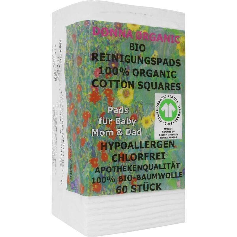 BIO REINIGUNGSPADS 100% Baumwolle Donna Organic