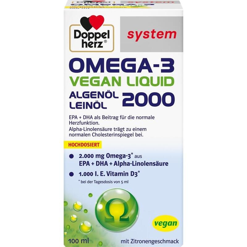 DOPPELHERZ Omega-3 vegan Liquid 2000 system