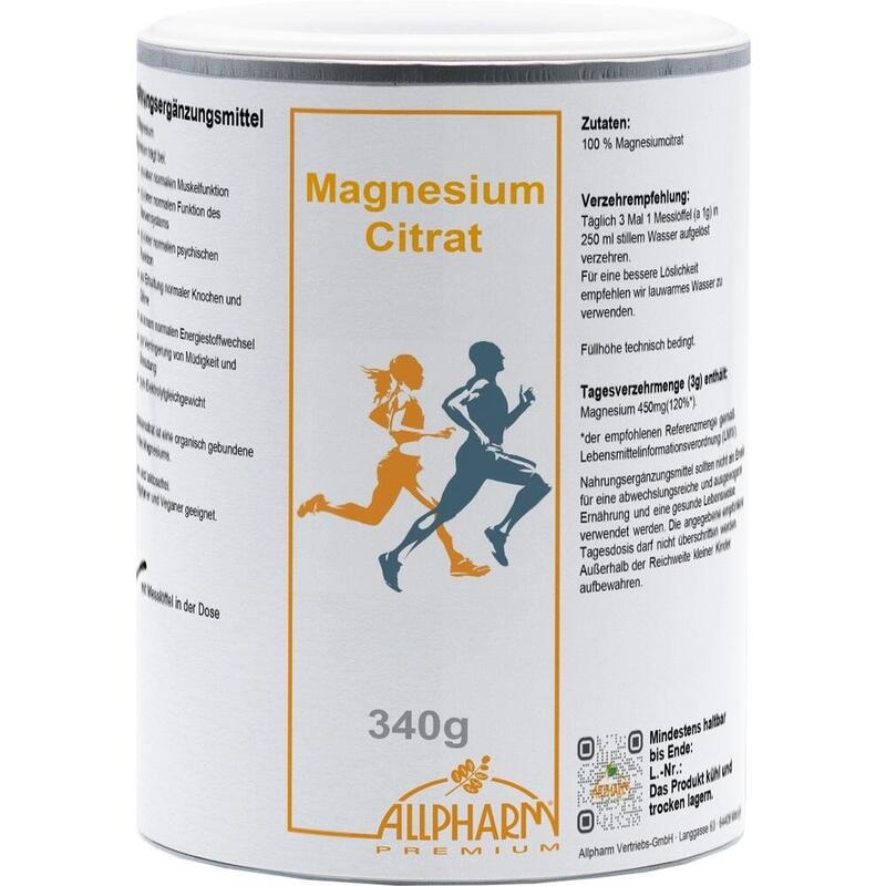 MAGNESIUMCITRAT Pulver Premium Allpharm