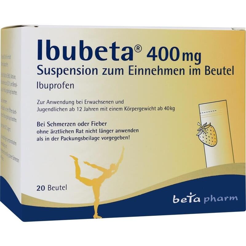 Ibubeta 400 mg Suspension – Trinkfertiges Ibuprofen bei Schluckbeschwerden