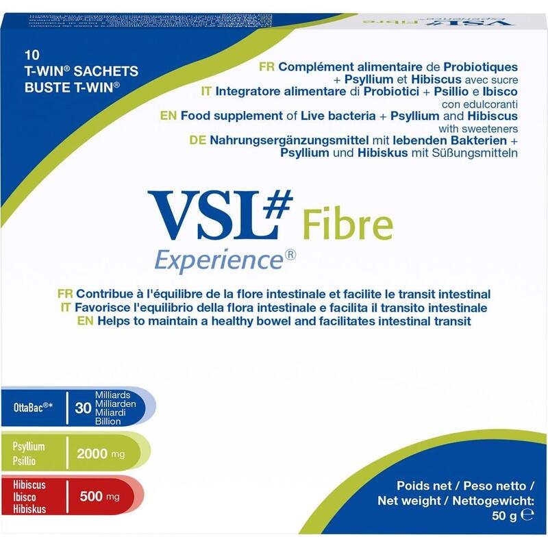 VSL Fibre hochdos.Bakterien m.Psyllium+Hibiskus