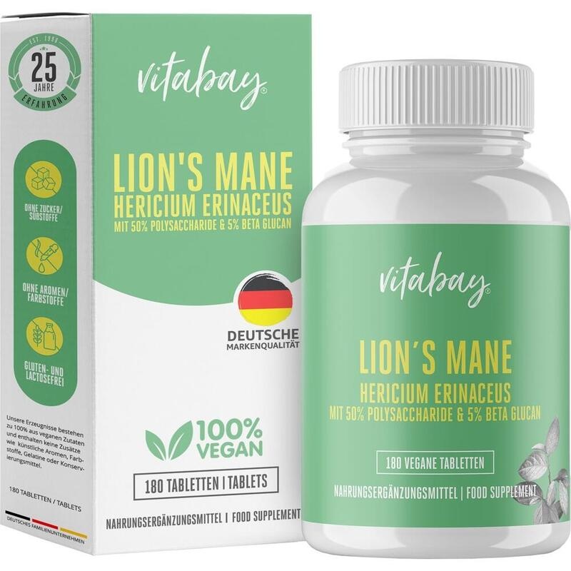 LION'S MANE Hericium Erinaceus 60000mg hochdos.TAB