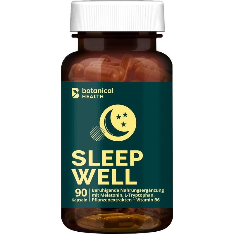 SLEEP WELL Melatonin L-Tryptophan Grüntee+mehr Kps