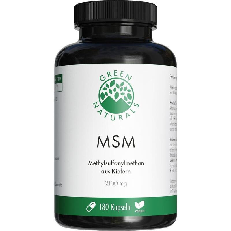 GREEN NATURALS MSM 2100 mg vegan hochdosiert Kaps.