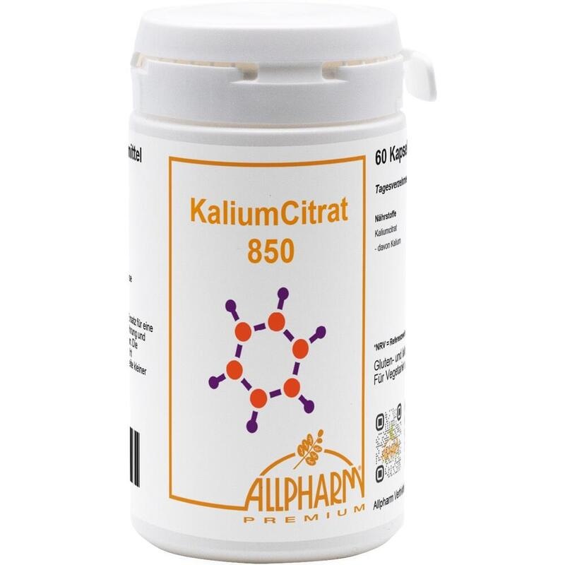 KALIUMCITRAT 850 Allpharm Kapseln