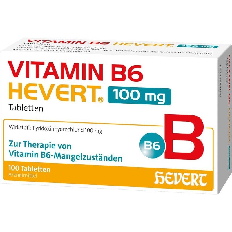 VITAMIN B6 HEVERT 100 mg Tabletten
