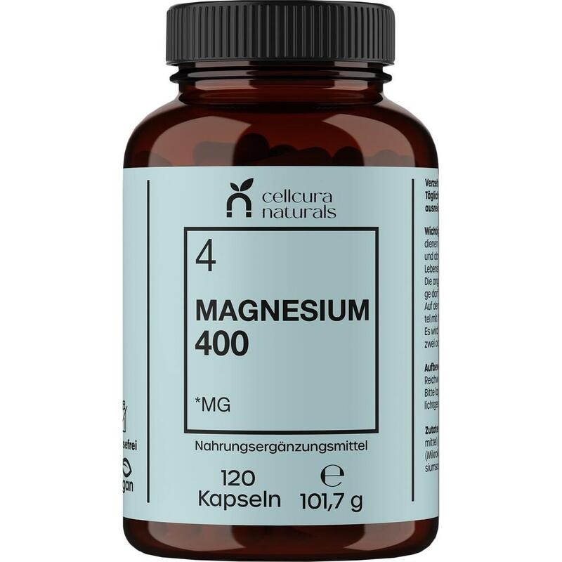 CELLCURA Naturals Magnesium 400 vegan Kapseln