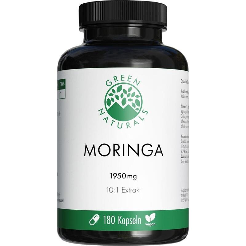 GREEN NATURALS Moringa 1950 mg Kapseln vegan