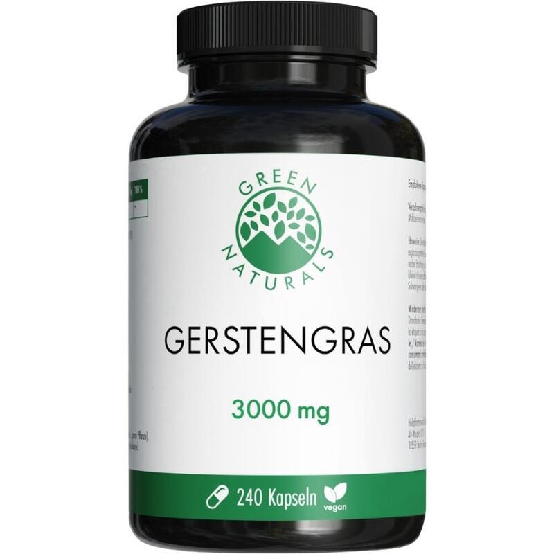 GREEN NATURALS Gerstengras 3000 mg vegan Kapseln