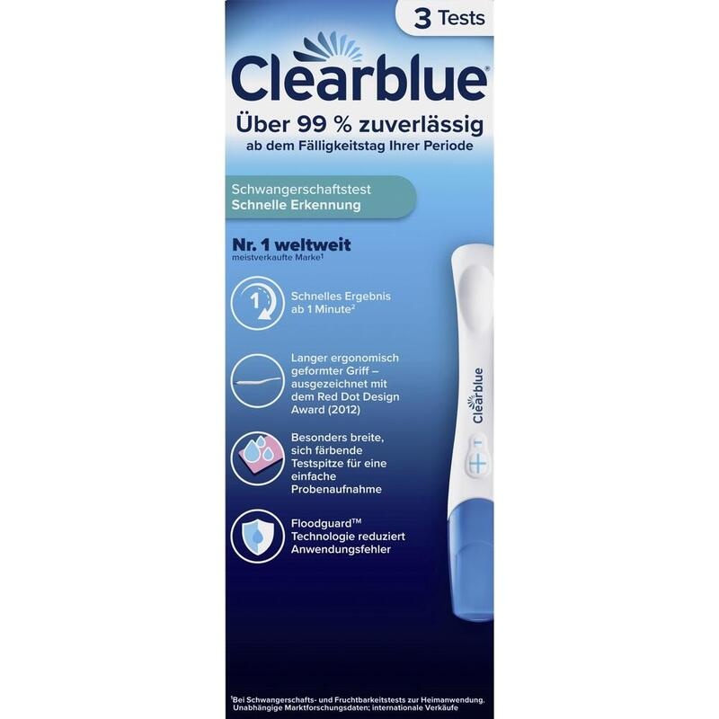 CLEARBLUE Schwangerschaftstest schnelle Erkennung