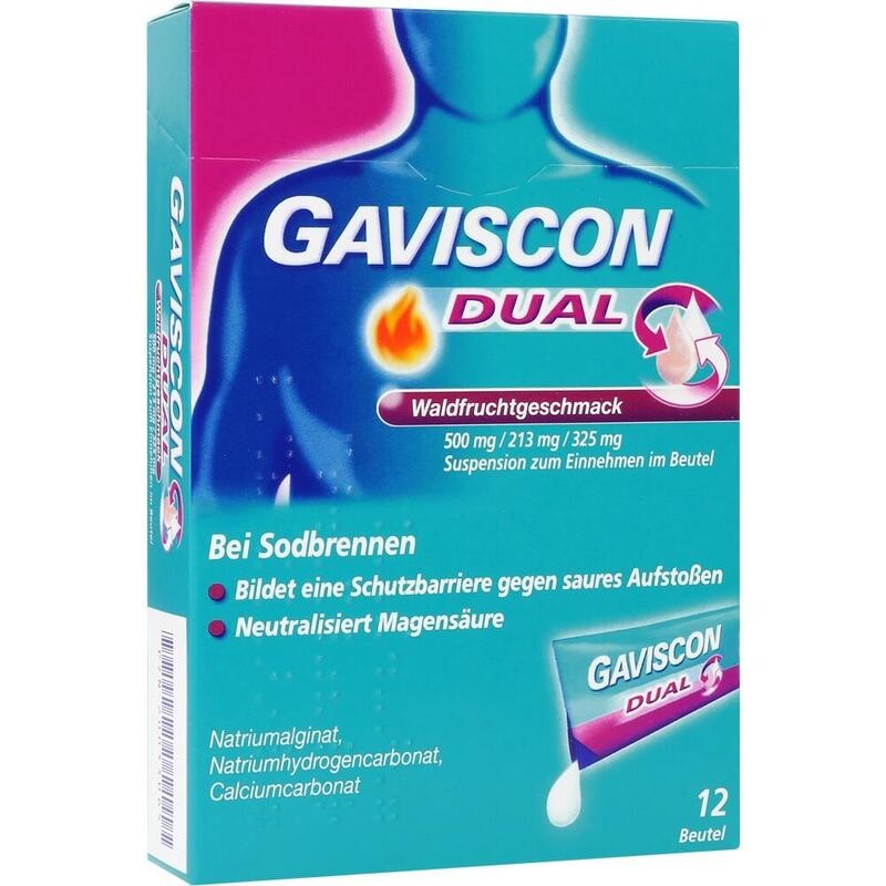 GAVISCON DUAL Waldfrucht 500mg/213mg/325mg SUE