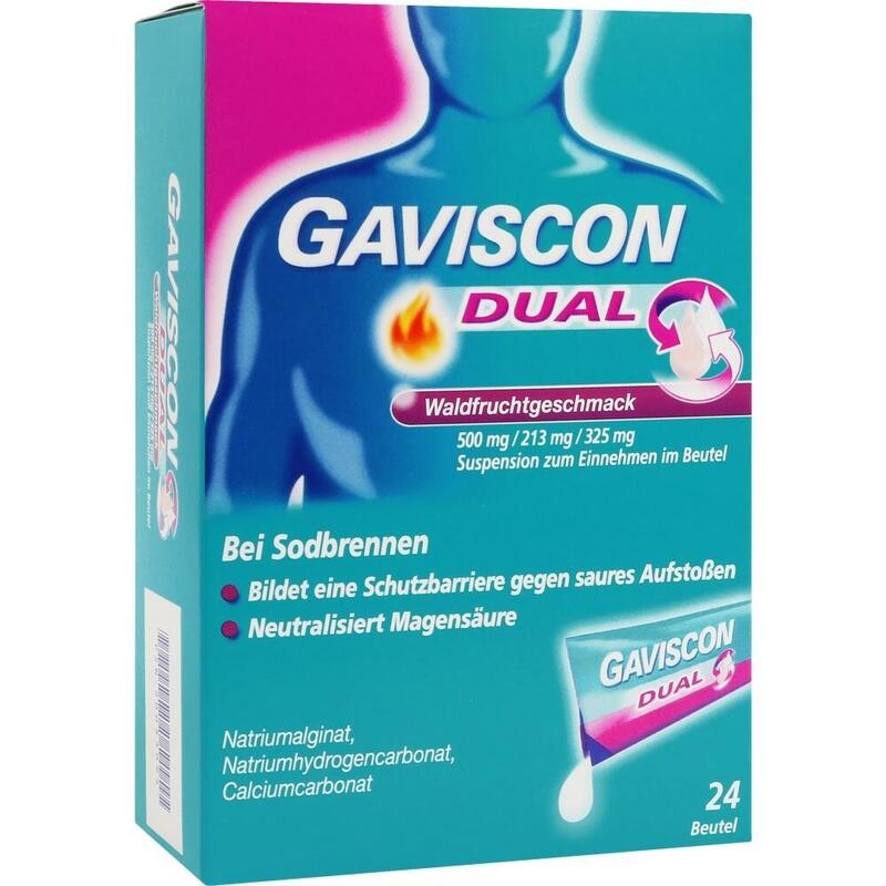 GAVISCON DUAL Waldfrucht 500mg/213mg/325mg SUE