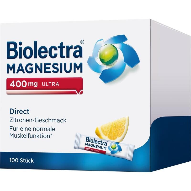 BIOLECTRA Magnesium 400 mg ultra Direct Zitrone