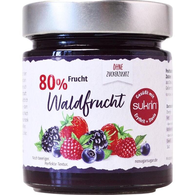 SUKRIN Fruchtaufstrich Waldfrucht 80%