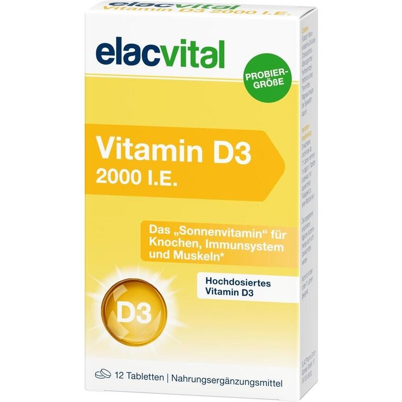 ELACVITAL Vitamin D3 2000 I.E. Filmtabletten