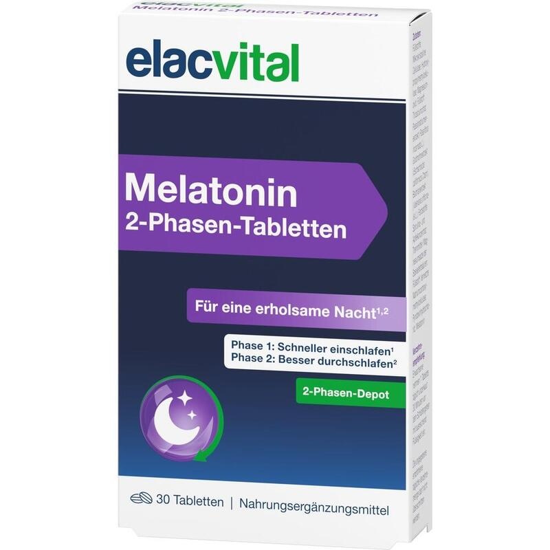ELACVITAL Melatonin 2-Phasen-Tabletten