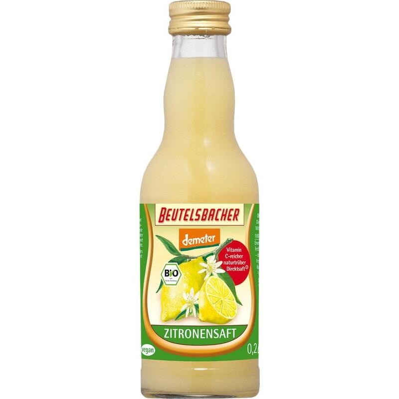 BIO ZITRONENSAFT Ursaft demeter Beutelsbacher