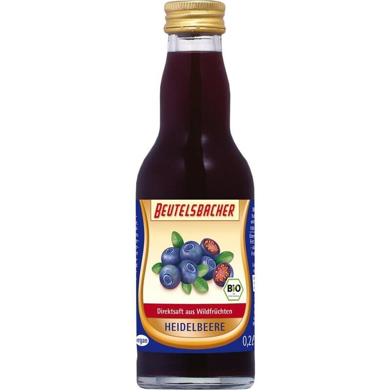 BIO HEIDELBEERSAFT Ursaft Muttersaft Beutelsbacher
