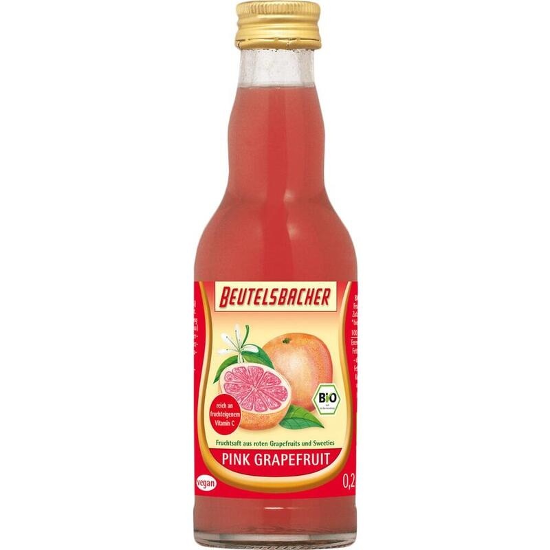 BIO GRAPEFRUITSAFT pink 100% Frucht Beutelsbacher