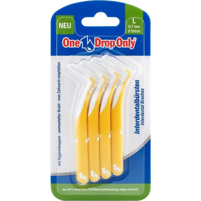 ONE DROP Only Interdentalbürsten L 0,7 mm gelb