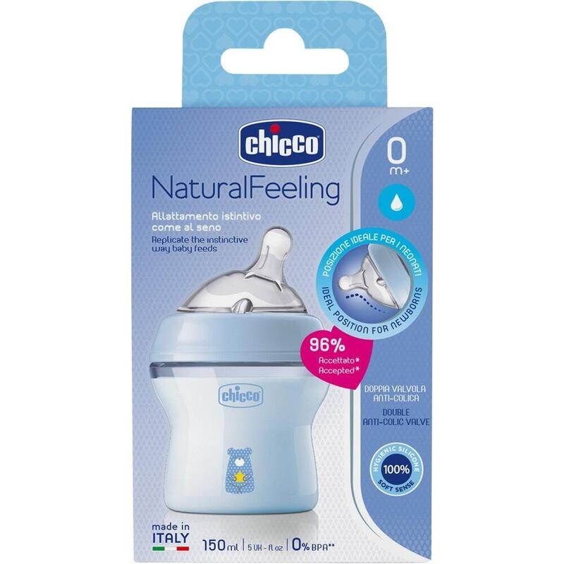 BABYFLÄSCHCHEN Naturalfeeling 150 ml hellblau