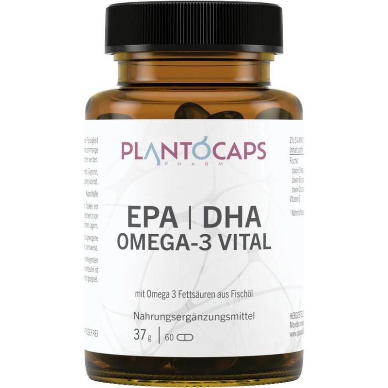 PLANTOCAPS EPA DHA Omega-3 Vital Kapseln